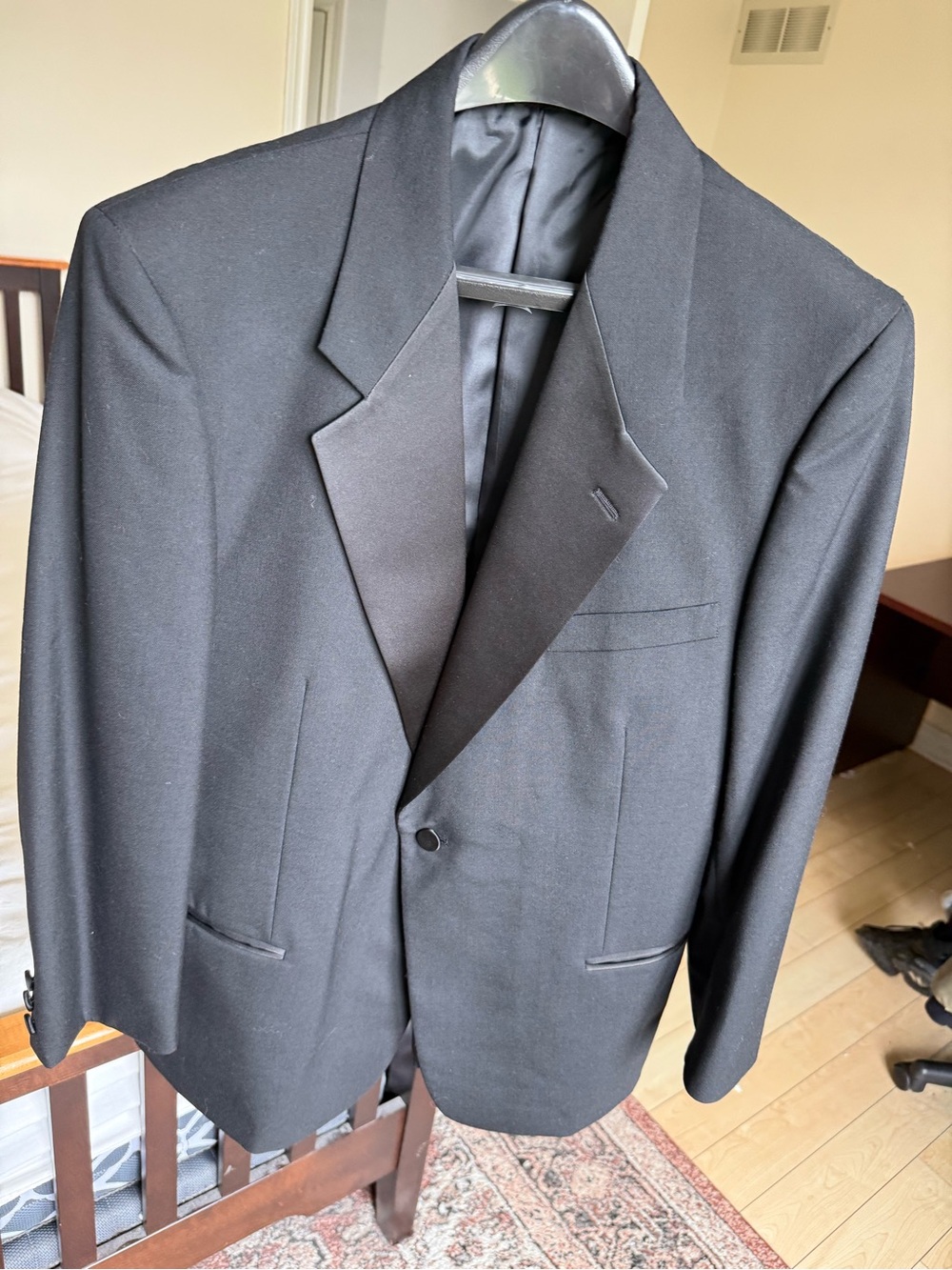 Men's Black Yves saint Laurent tuxedo blazer wool